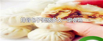 排骨包子要蒸多久一定会熟