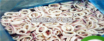 鱿鱼圈煮多久能熟
